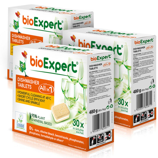 Tabletki do zmywarki All in 1 ECOLABEL 30 szt | bioExpert